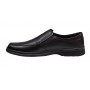 Pantofi barbati casual din piele naturala pe calapod lat Negru GKR1XN